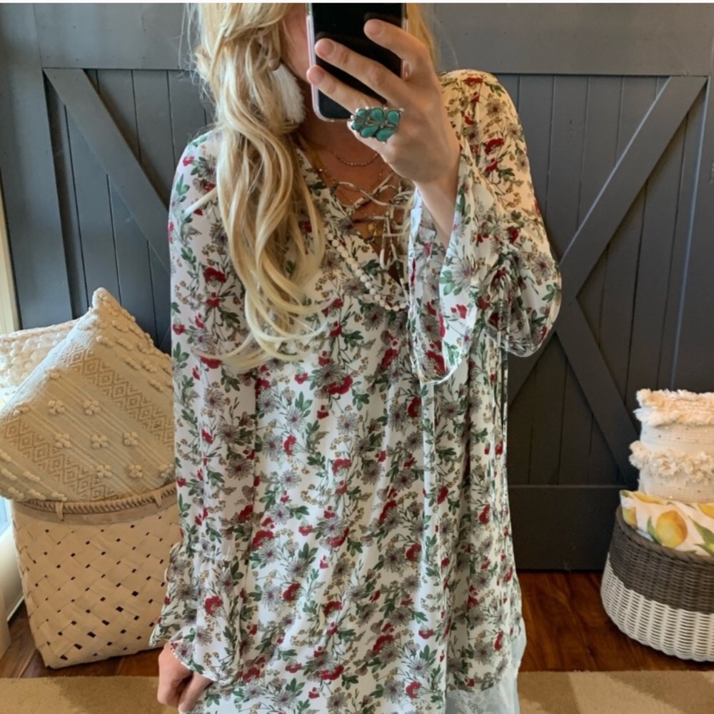 Holiday Print Dress